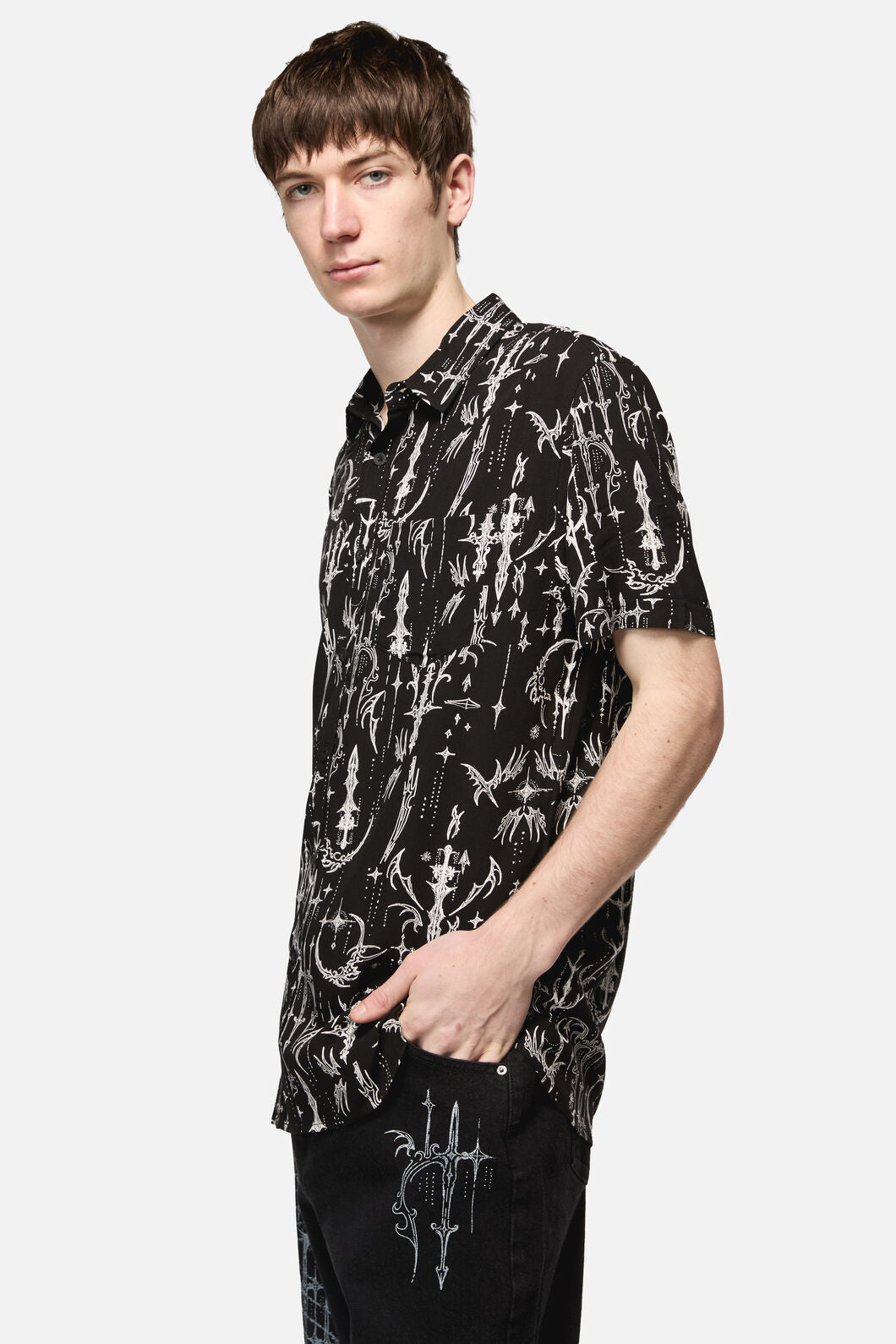 Black Friday - Cyber Print SS Shirt - black