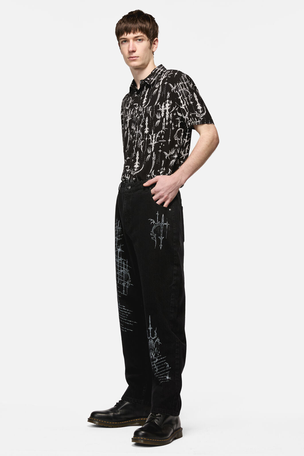 Black Friday - Sigil Straight Leg Jeans - grey