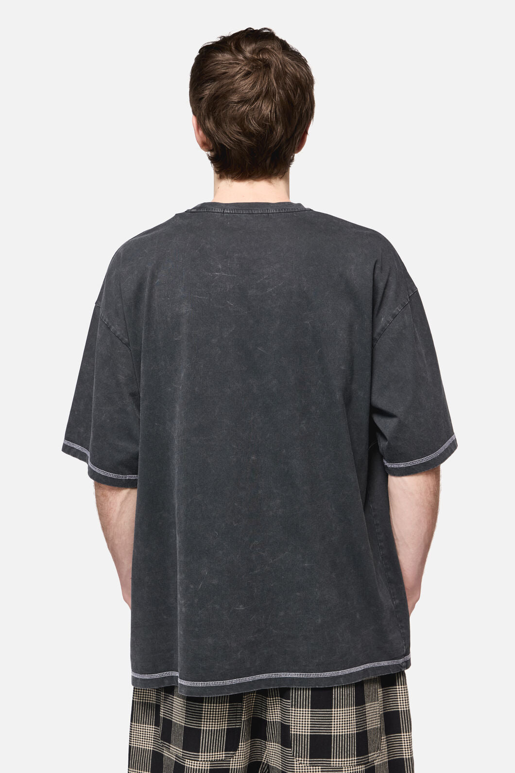 Black Friday - Tech Oversized Print Tee - grey