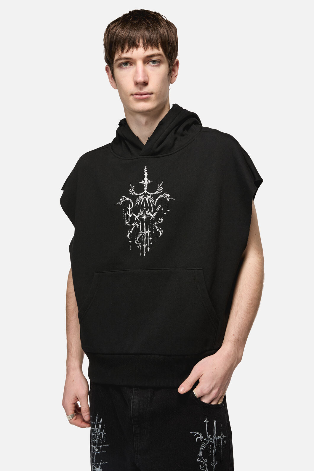 Black Friday - Tech Sleeveless Hoodie - black