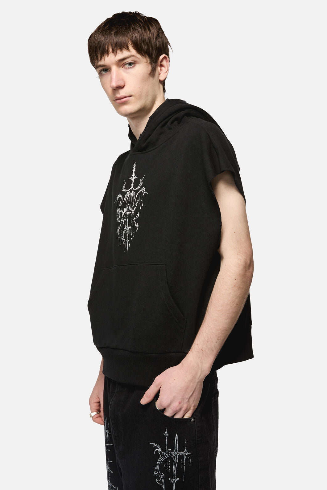 Black Friday - Tech Sleeveless Hoodie - black