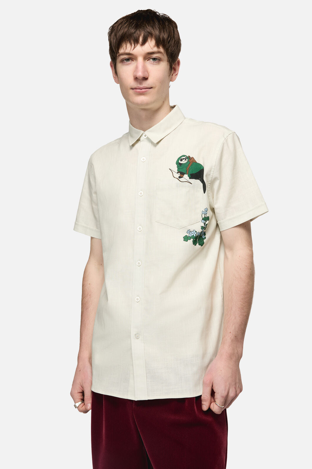 Black Friday - KeeperOfTheWoodsPocketSSShirt - cream