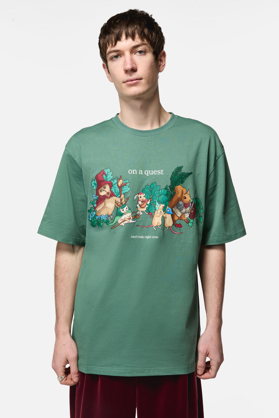 Black Friday - On A Quest Print Tee - teal