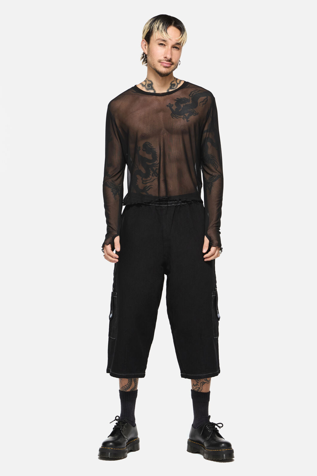 Black Friday - Vixi Relaxed Fit Denim Short - black