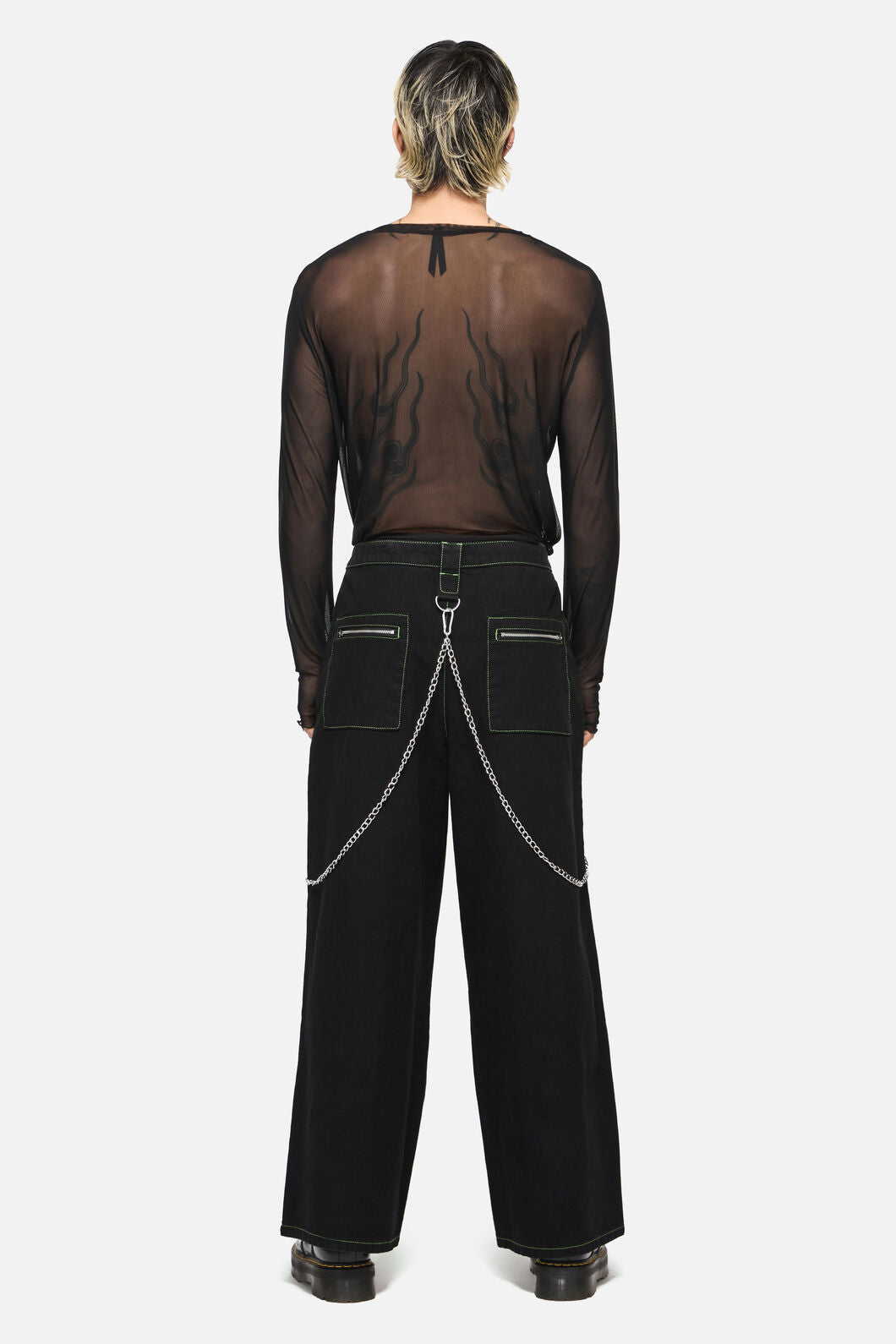Black Friday - Rodent Grunge Cargo Jean - black