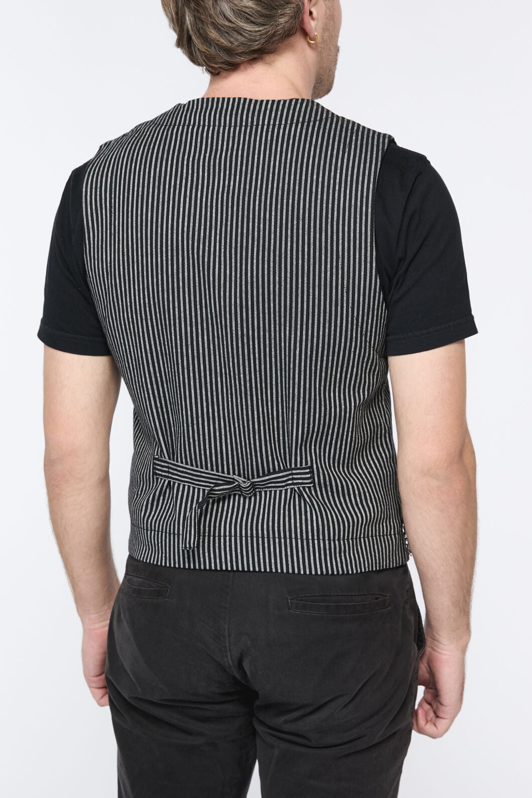 Black Friday - Gomez Pin Stripe Vest - black-white
