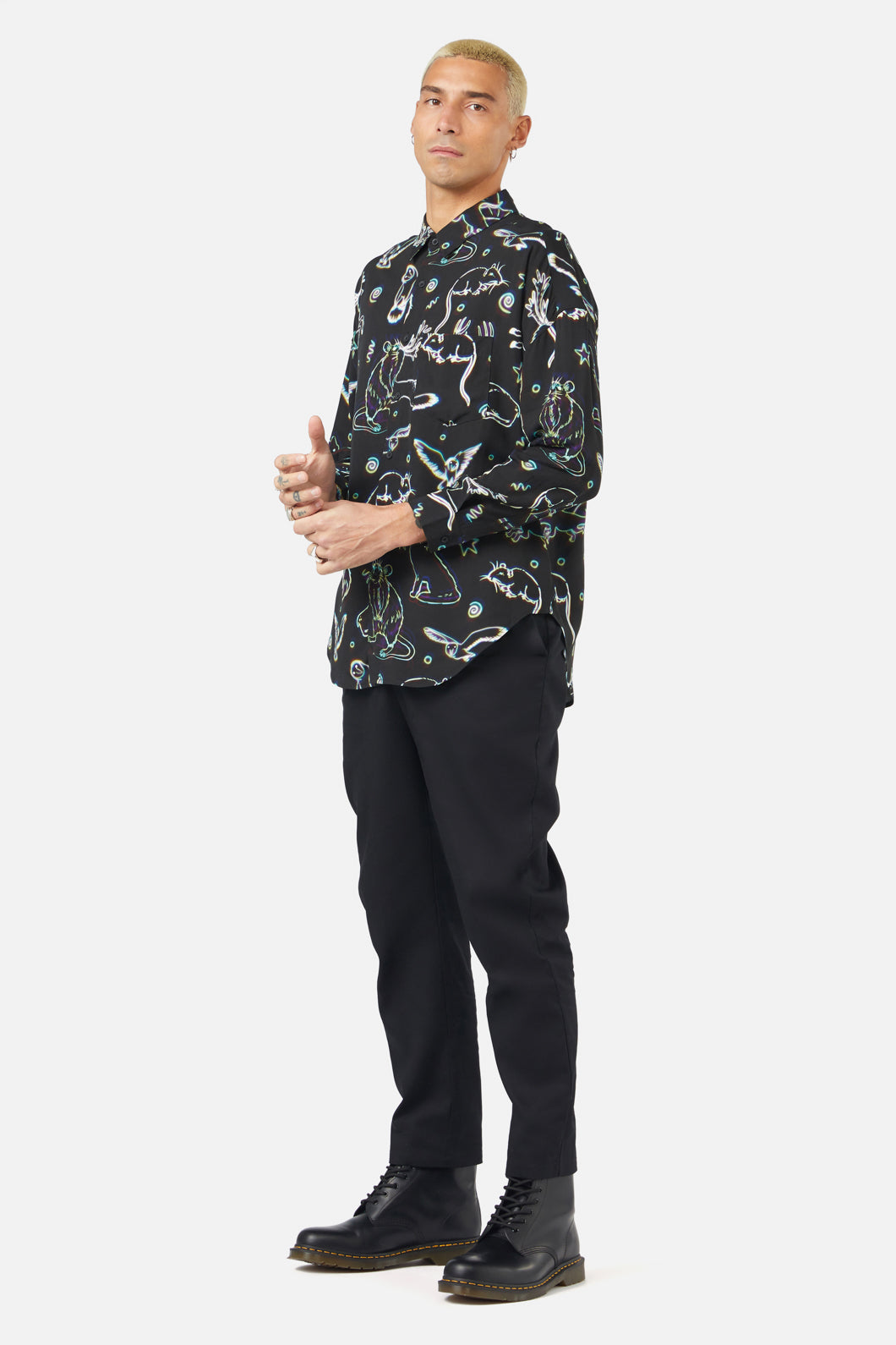 Black Friday - Aura LS Shirt - multi