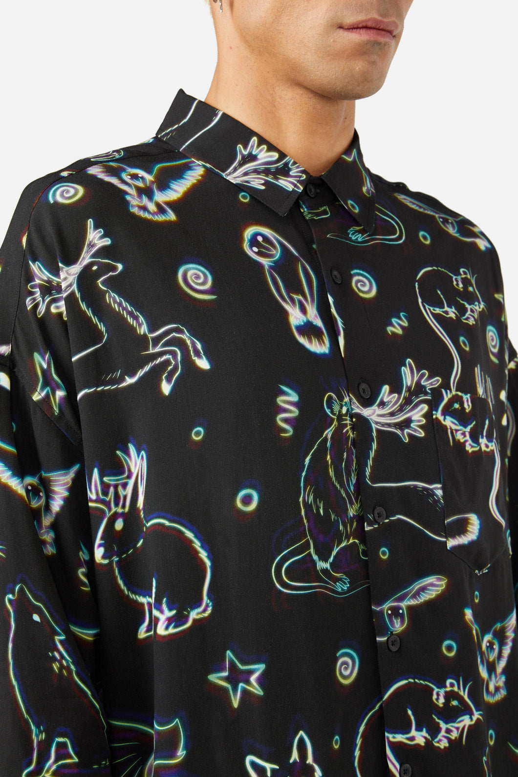 Black Friday - Aura LS Shirt - multi