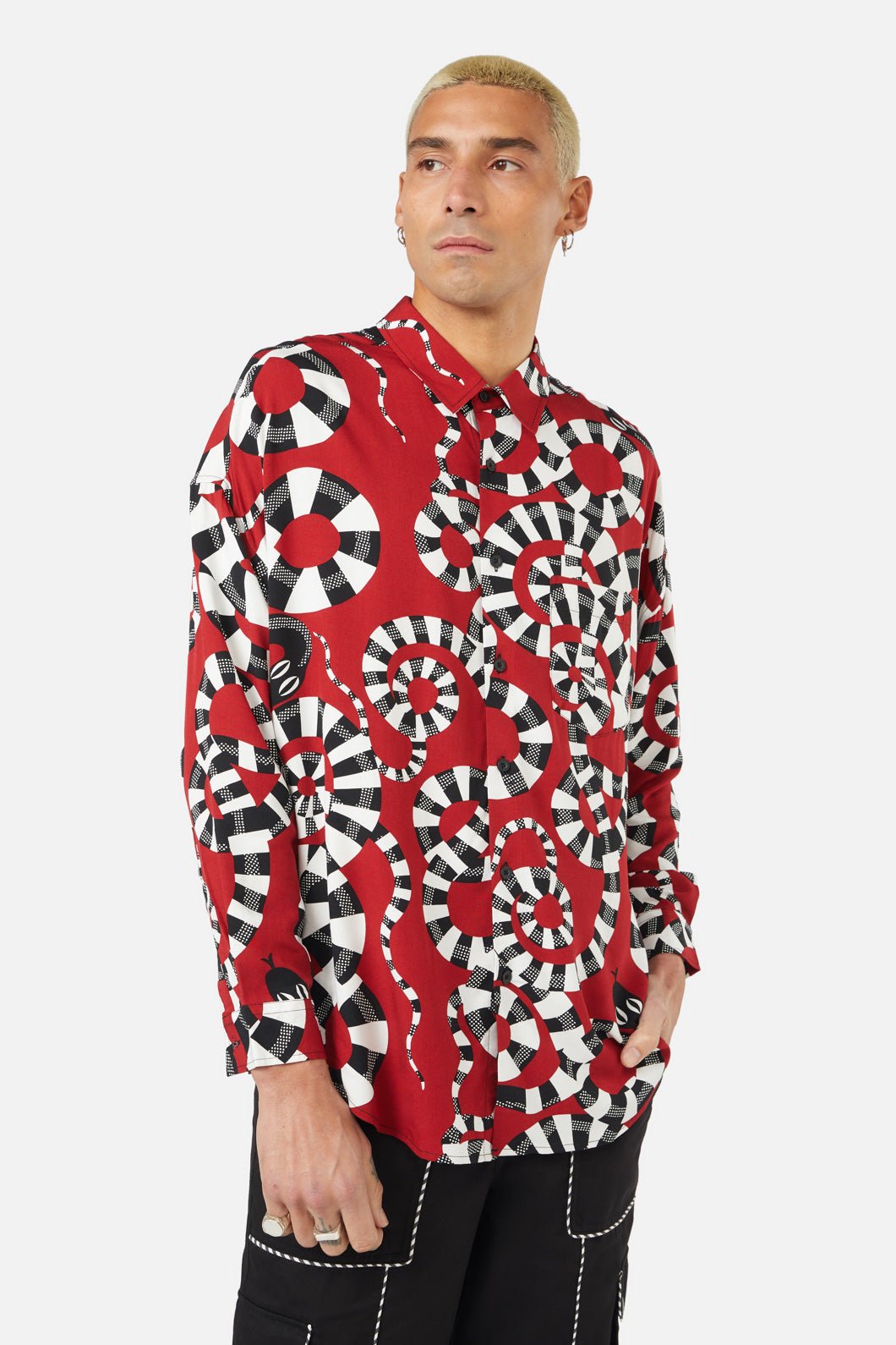 Black Friday - Poisonous LS Shirt - red