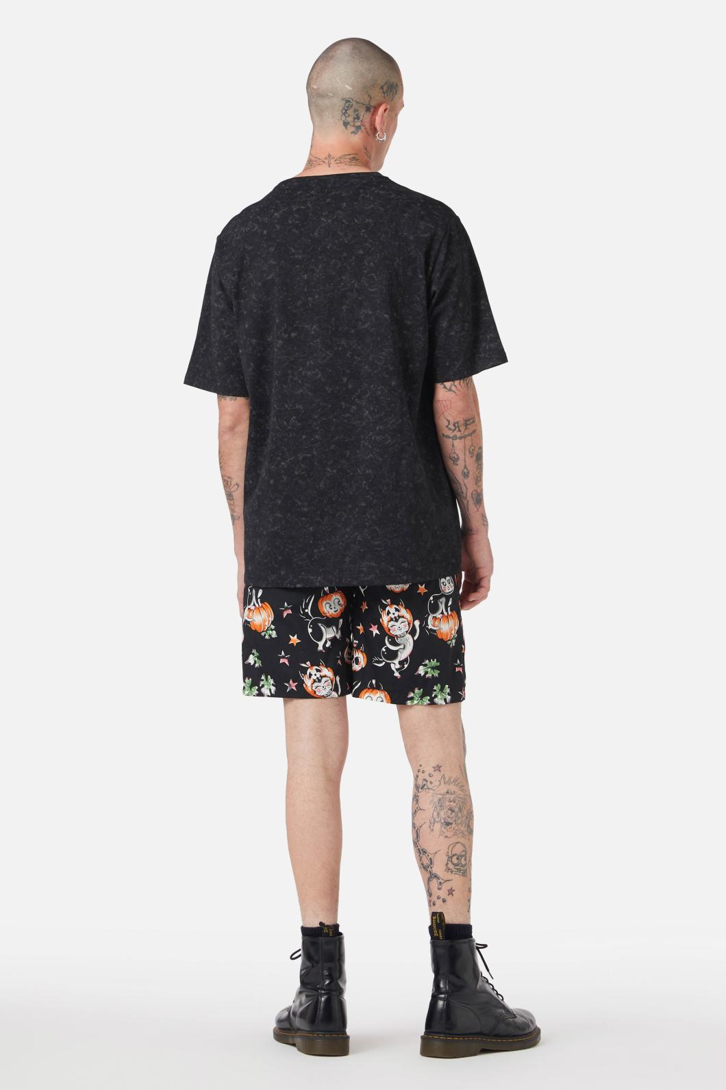 Black Friday - Pumpkin Kitty Tee - black