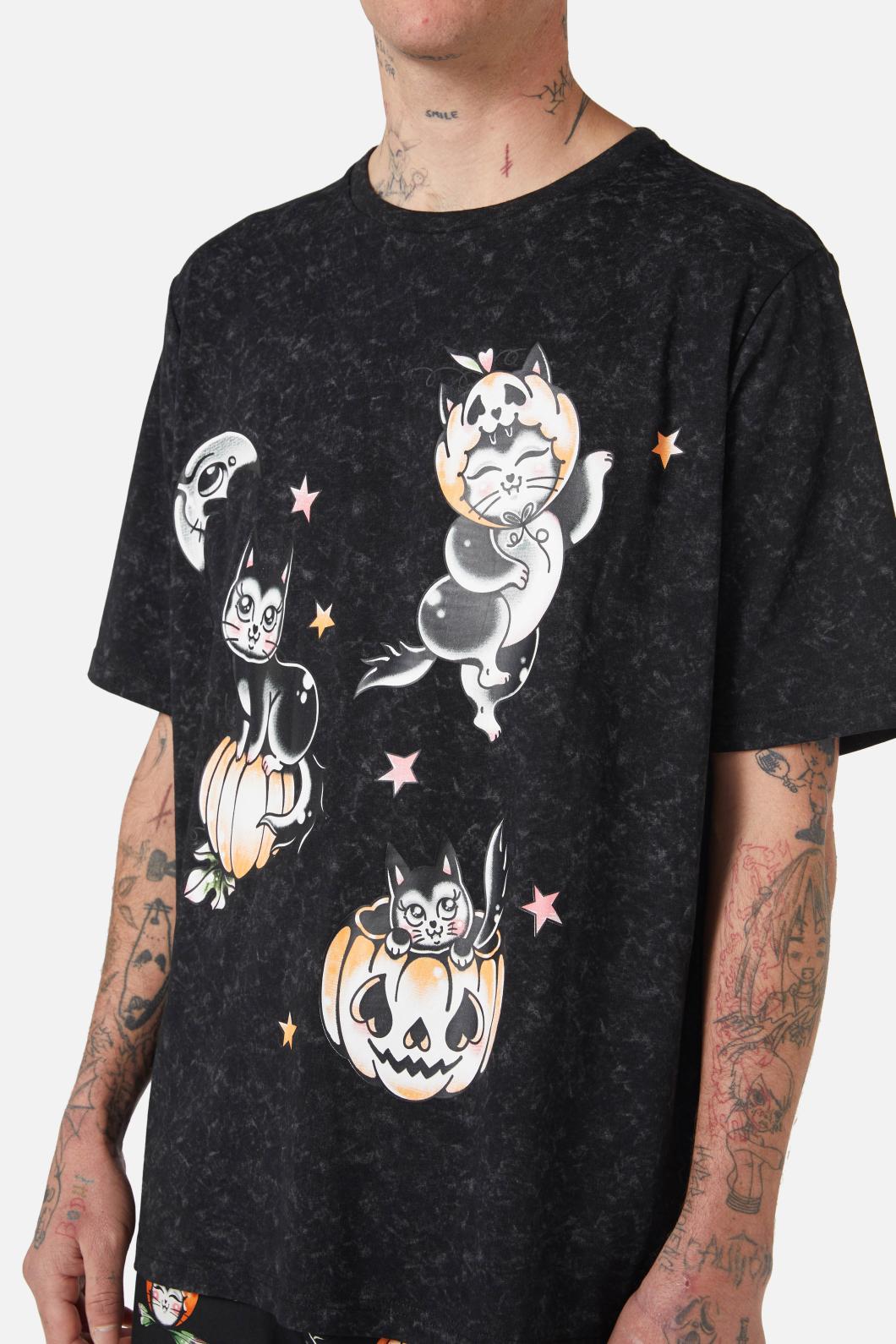 Black Friday - Pumpkin Kitty Tee - black