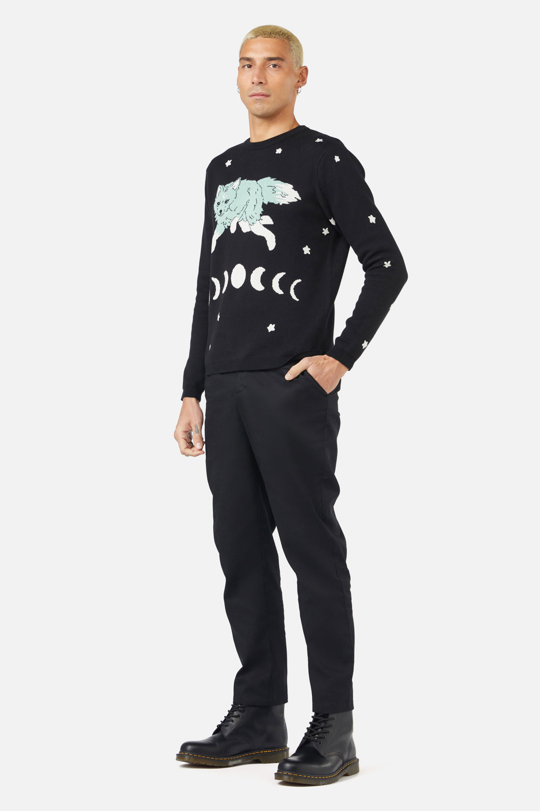 Black Friday - Luna Fox Knit - black