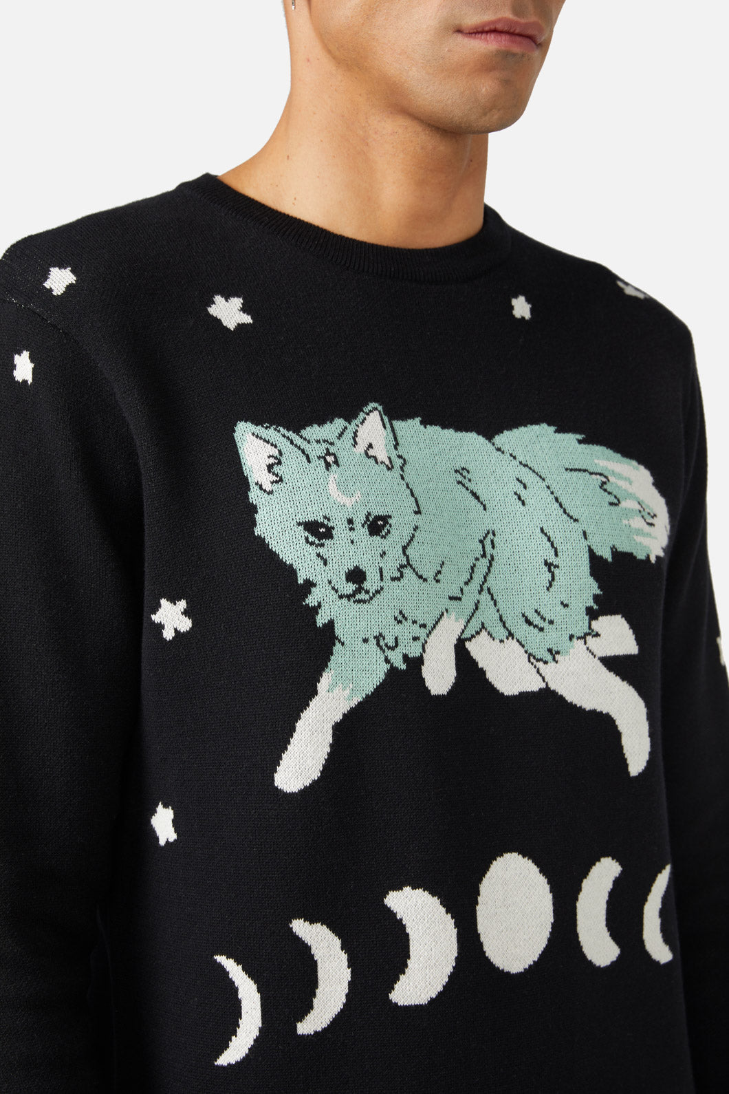 Black Friday - Luna Fox Knit - black