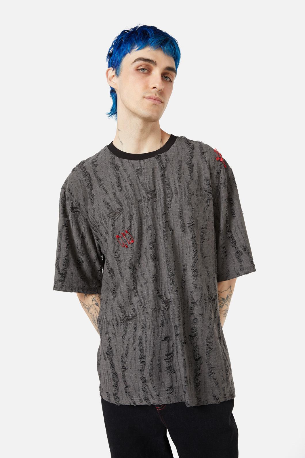 Black Friday - Lock Picker SS Distressed Tee - grey