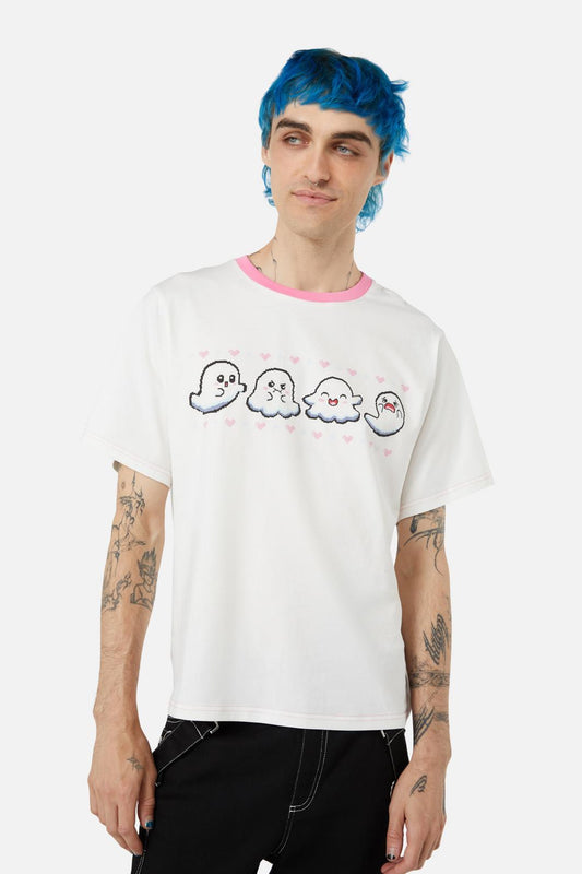 Black Friday - Ghost Hearts Tee - cream