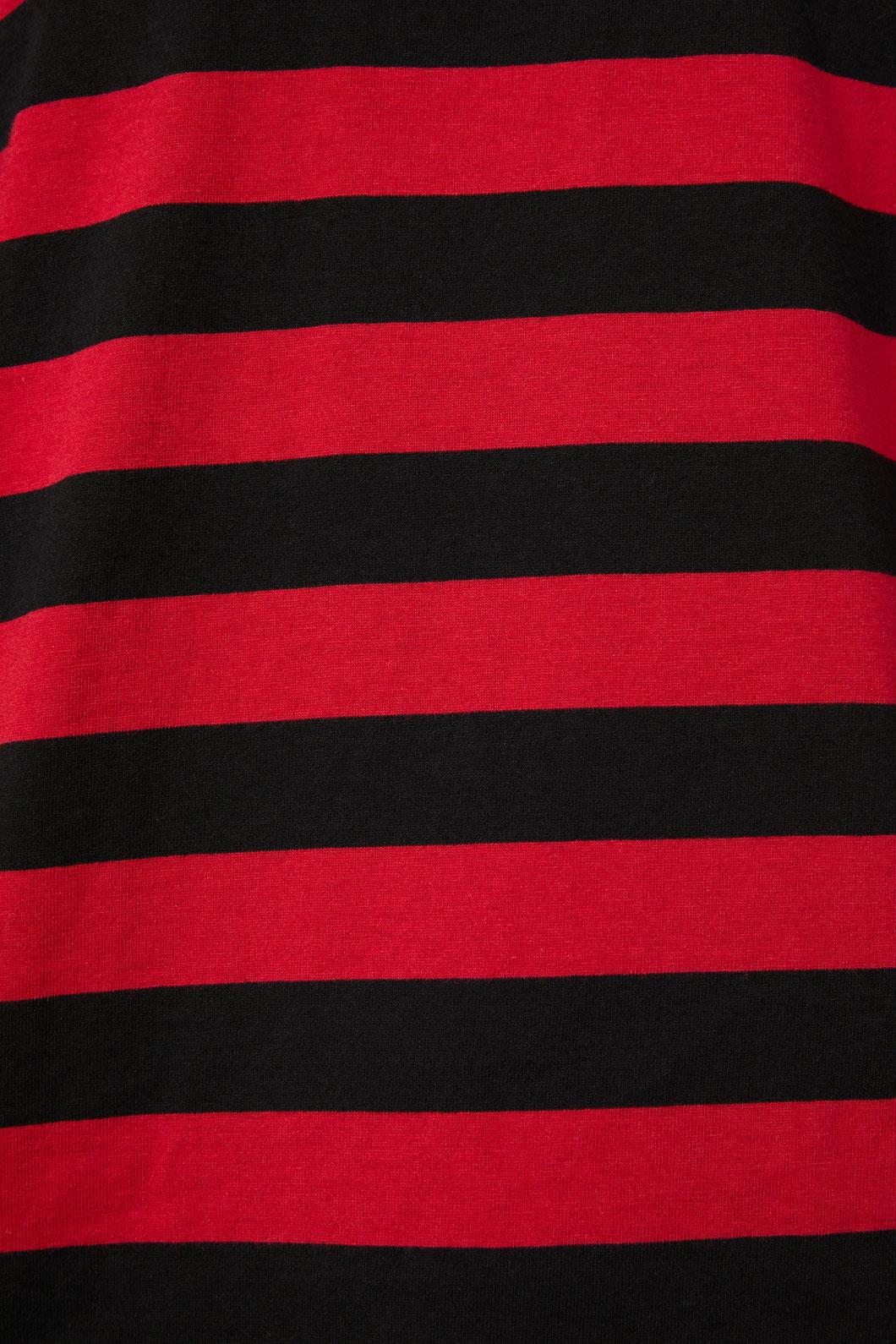 Black Friday - Virtue Stripe Tee - black-red