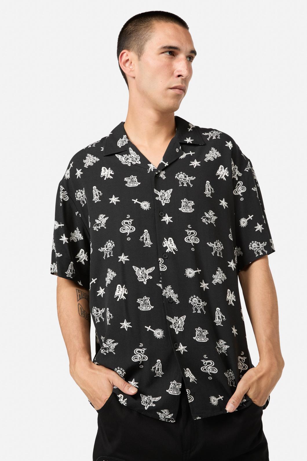 Black Friday - Darc Printed RelaxedFitSSShirt - black