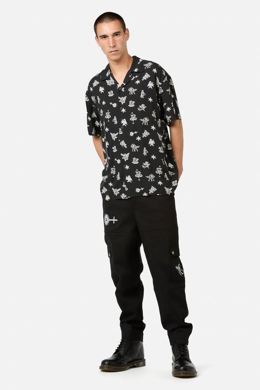 Black Friday - Darc Printed RelaxedFitSSShirt - black