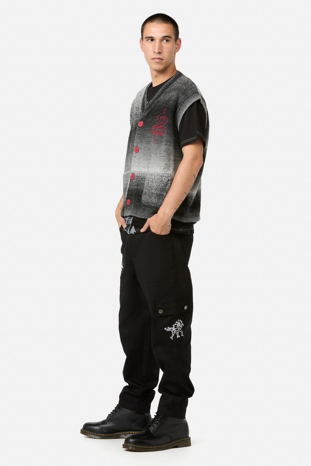 Black Friday - Grace Sword Em Knit Vest - black
