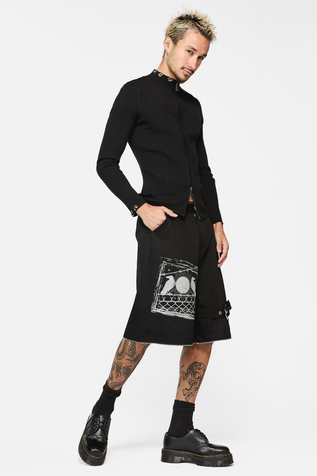 Black Friday - Murder Of Crows Zip Off Pant - black