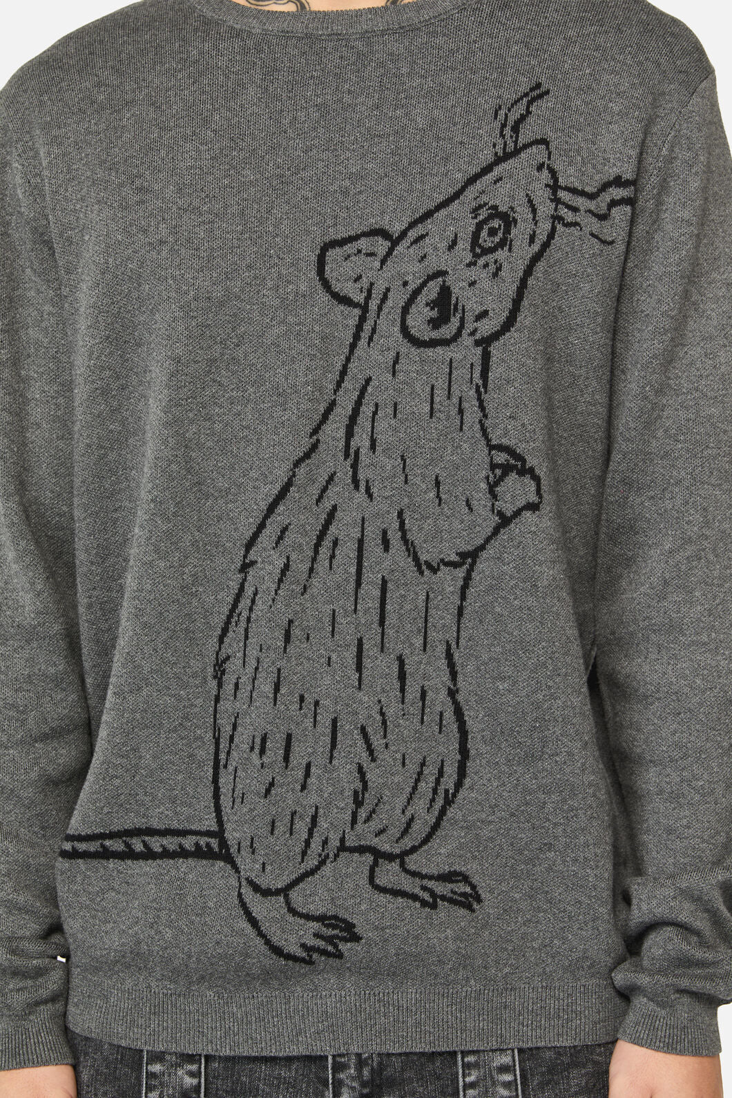 Black Friday - Ratbag Placement Knit - grey