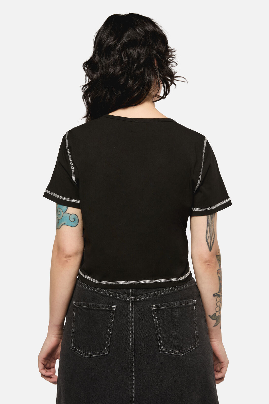 Black Friday - Tech Cropped Baby Tee - black