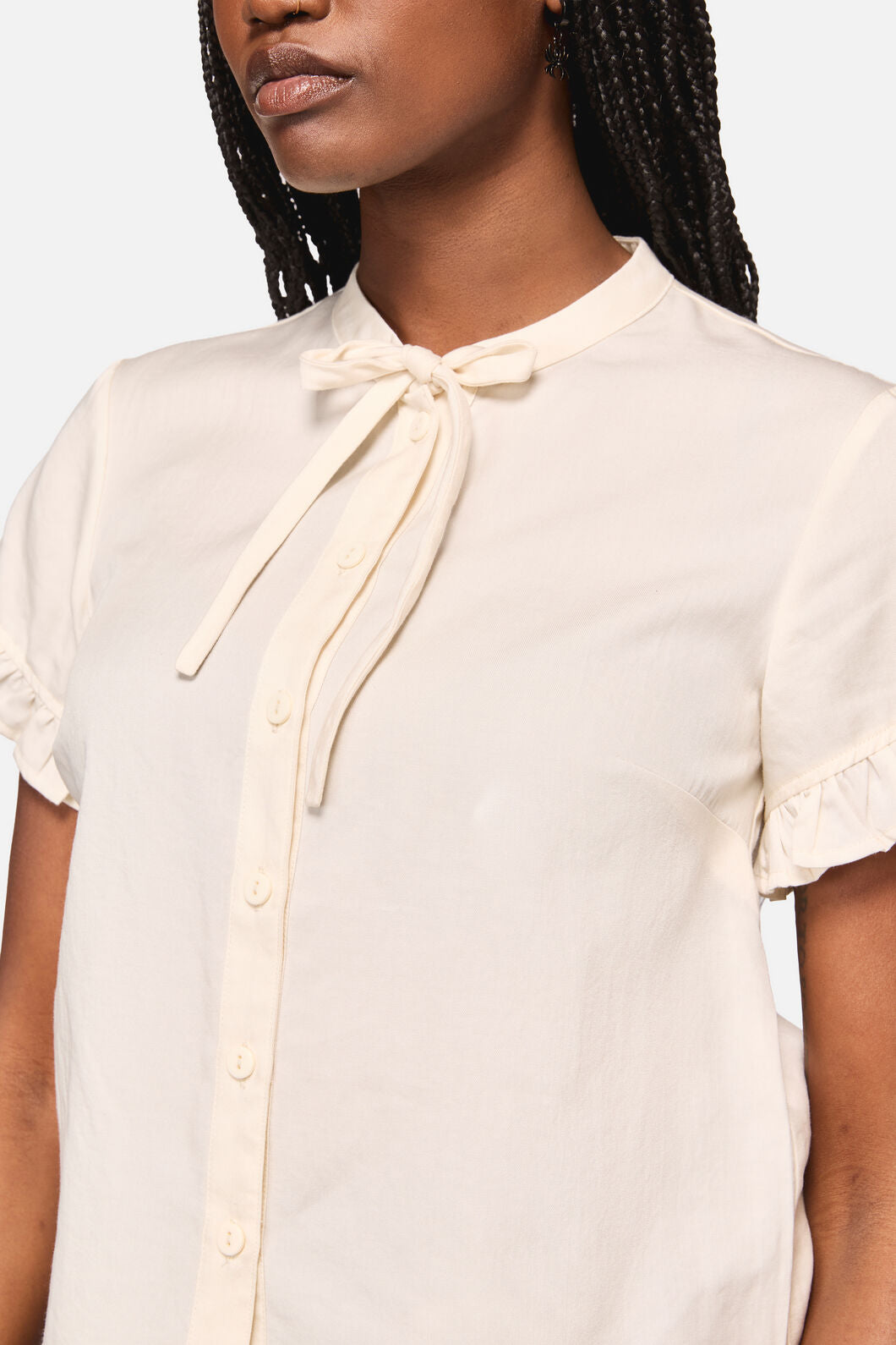Black Friday - Crypt Bow SS Blouse - cream