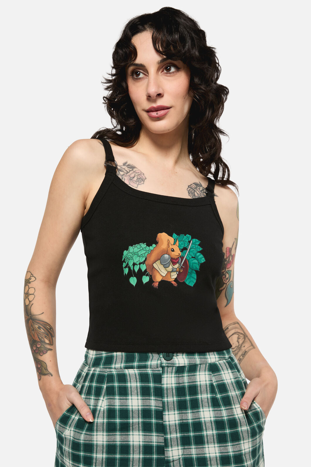 Black Friday - KeeperOfTheWoodsSquirrelTankTo - black
