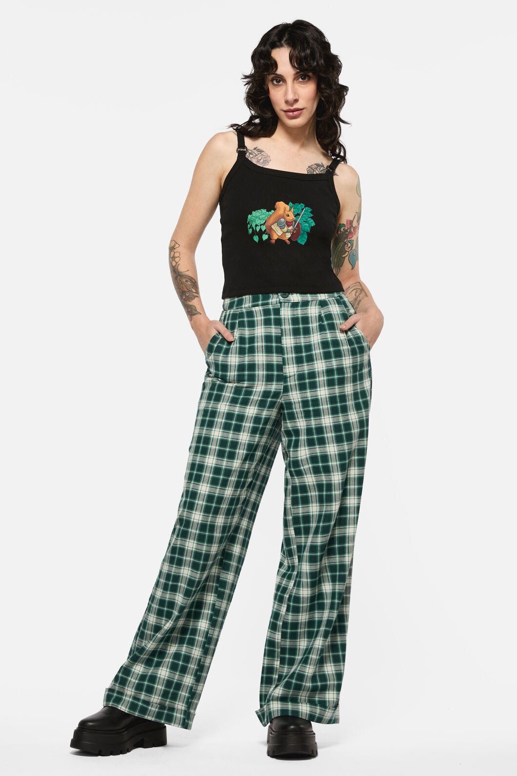 Black Friday - KeeperOfTheWoodsSquirrelTankTo - black