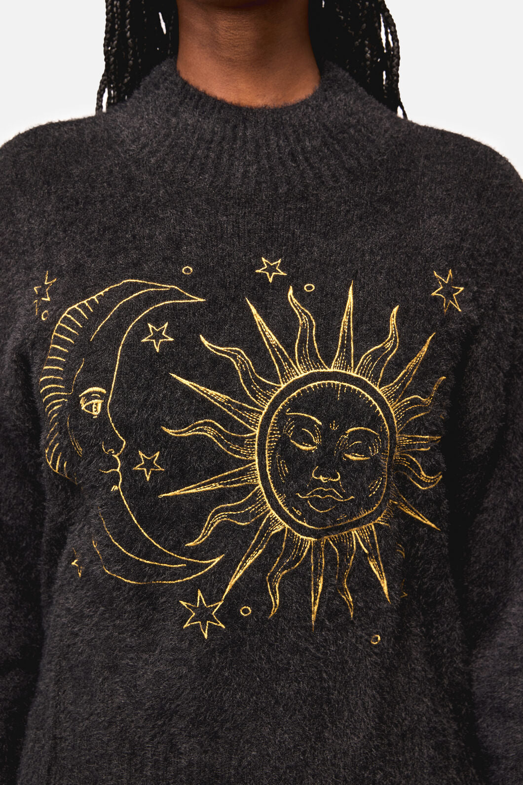 Black Friday - Sun And Moon Goth Knit - black
