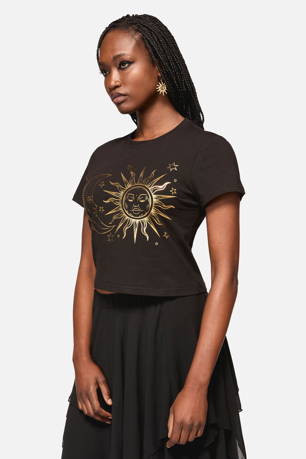 Black Friday - Sun And Moon Goth Tee - black