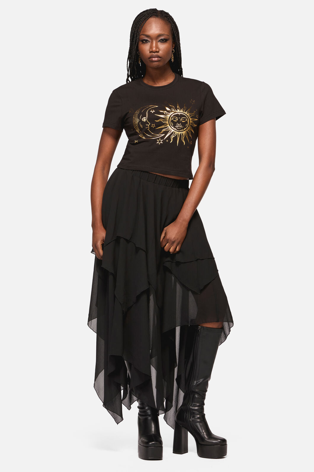 Black Friday - Sun And Moon Goth Tee - black