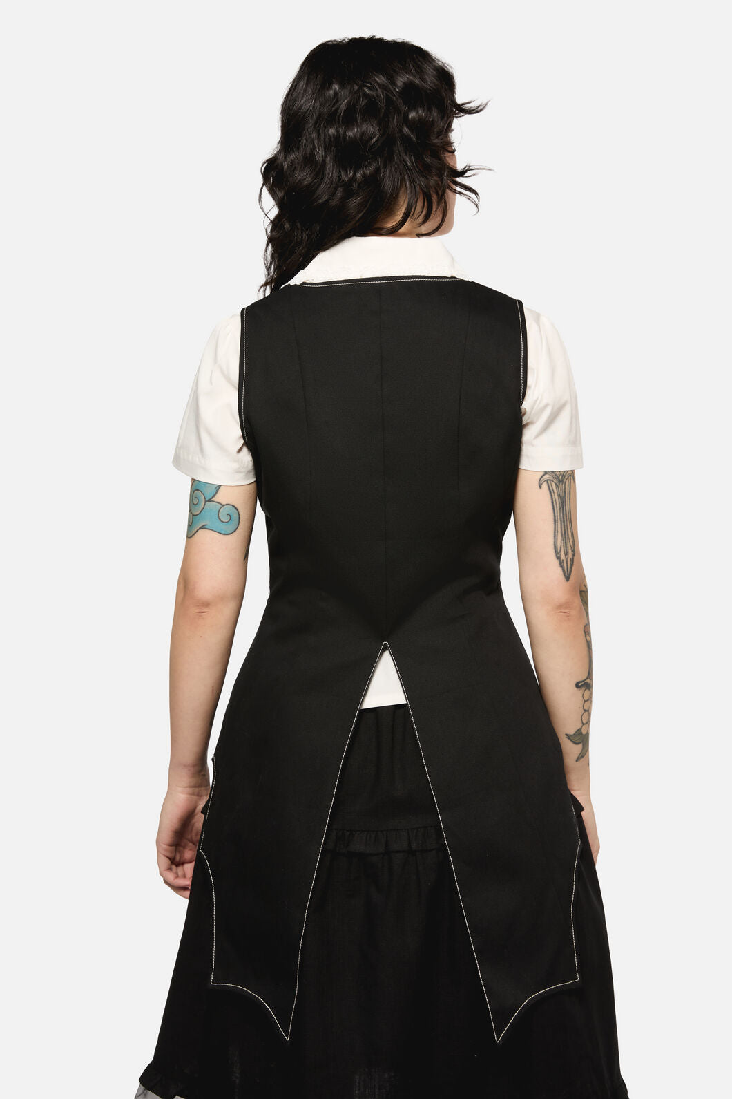 Black Friday - Bat Wing Tail Waist Coat - black