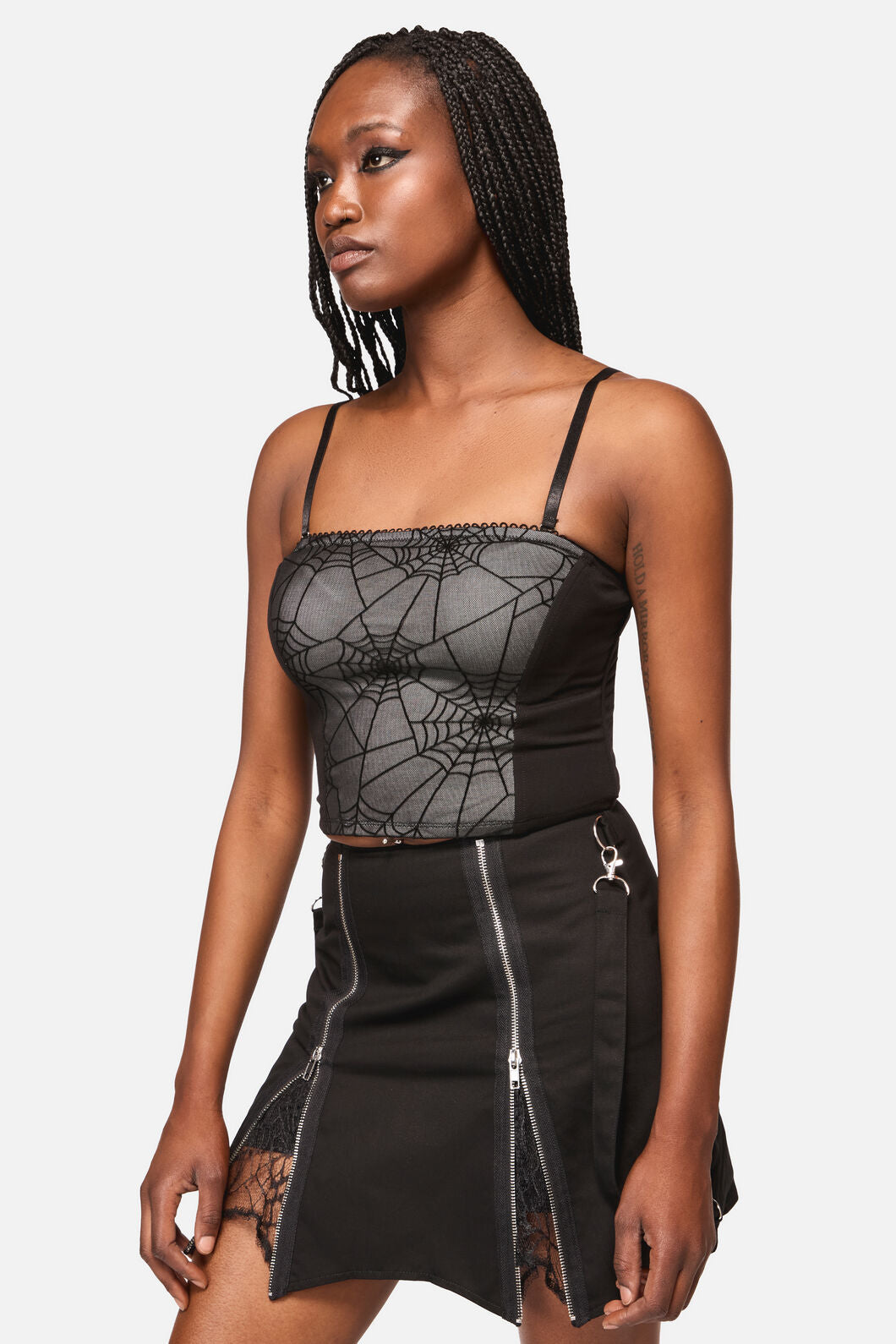 Black Friday - Web Lace Camisole Tank - black