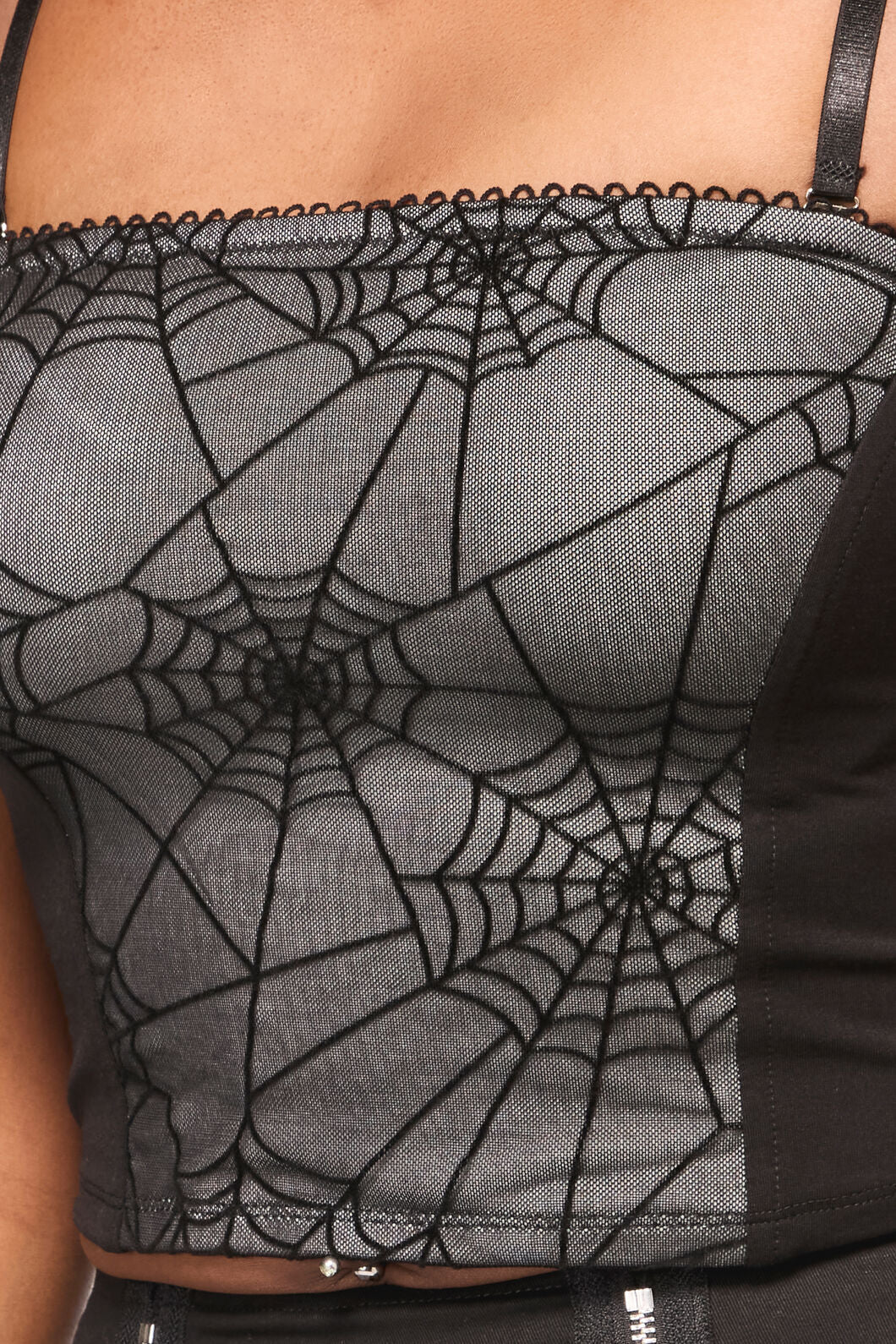 Black Friday - Web Lace Camisole Tank - black