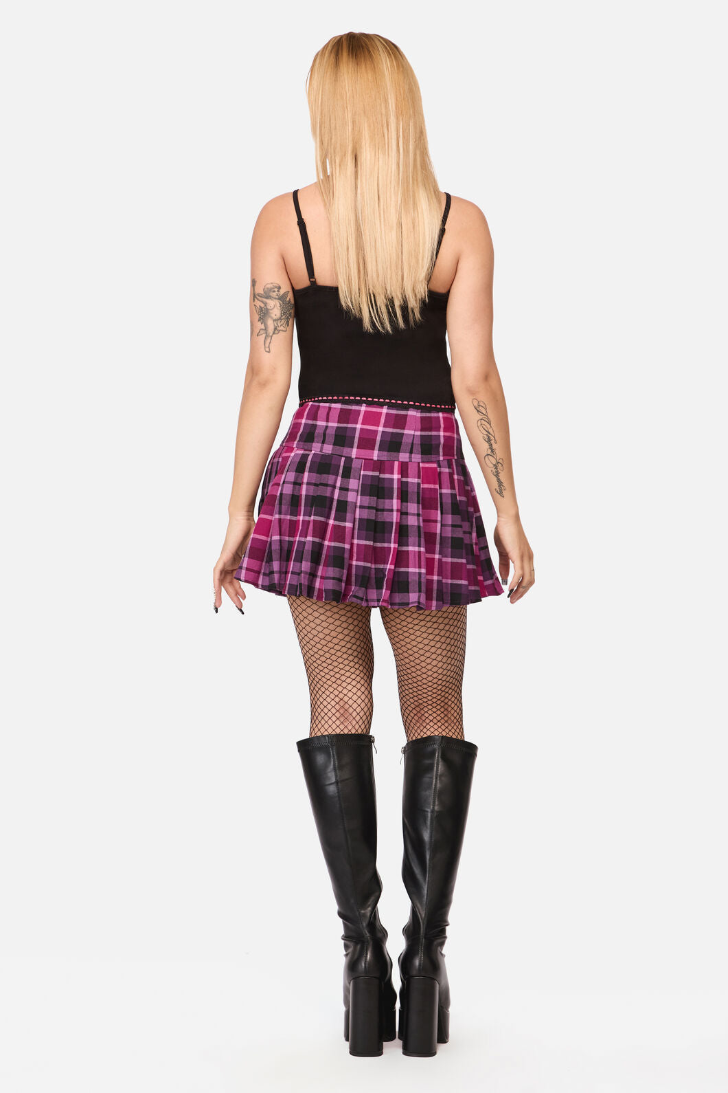 Black Friday - Predictions Tartan Skort - plum-black