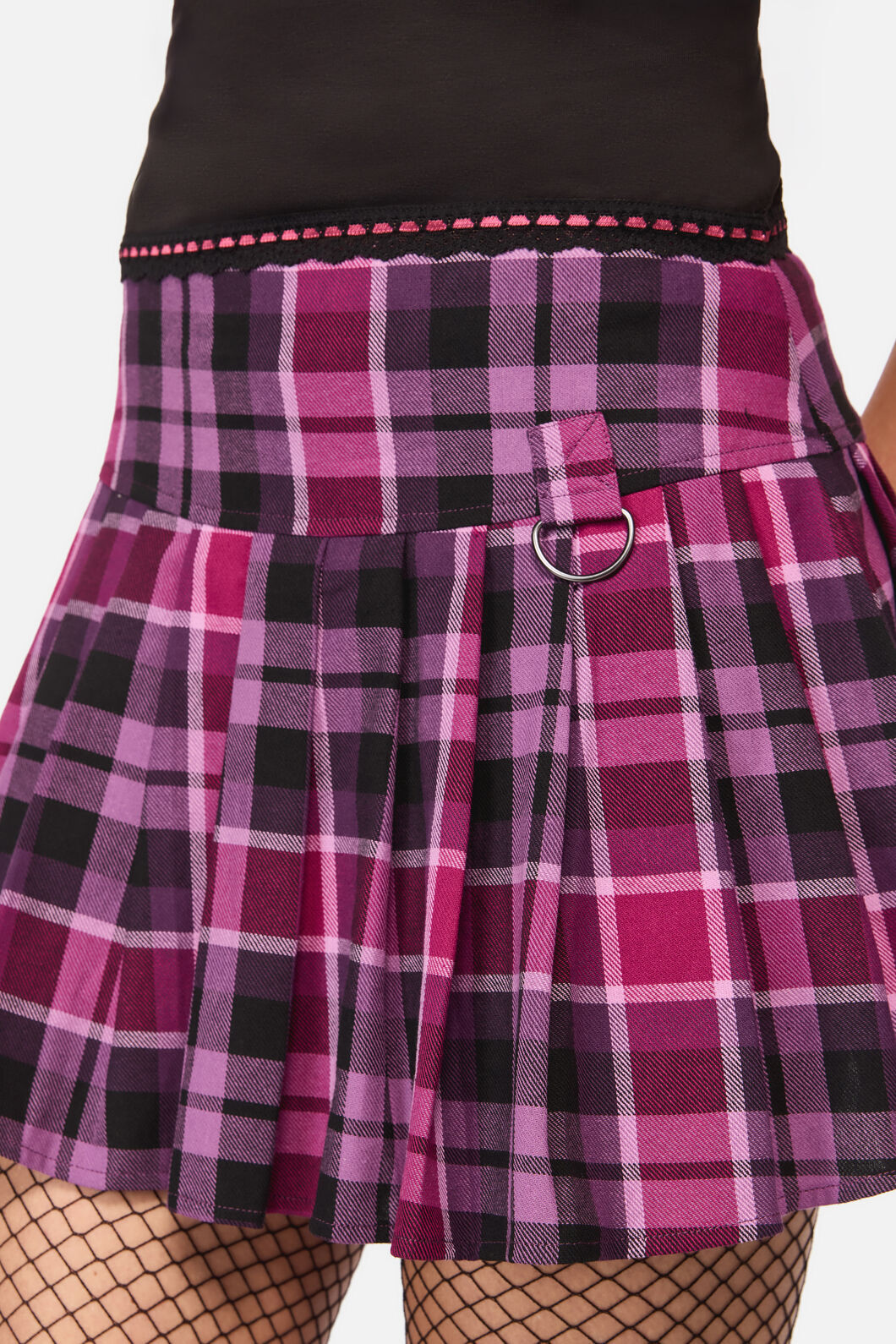 Black Friday - Predictions Tartan Skort - plum-black