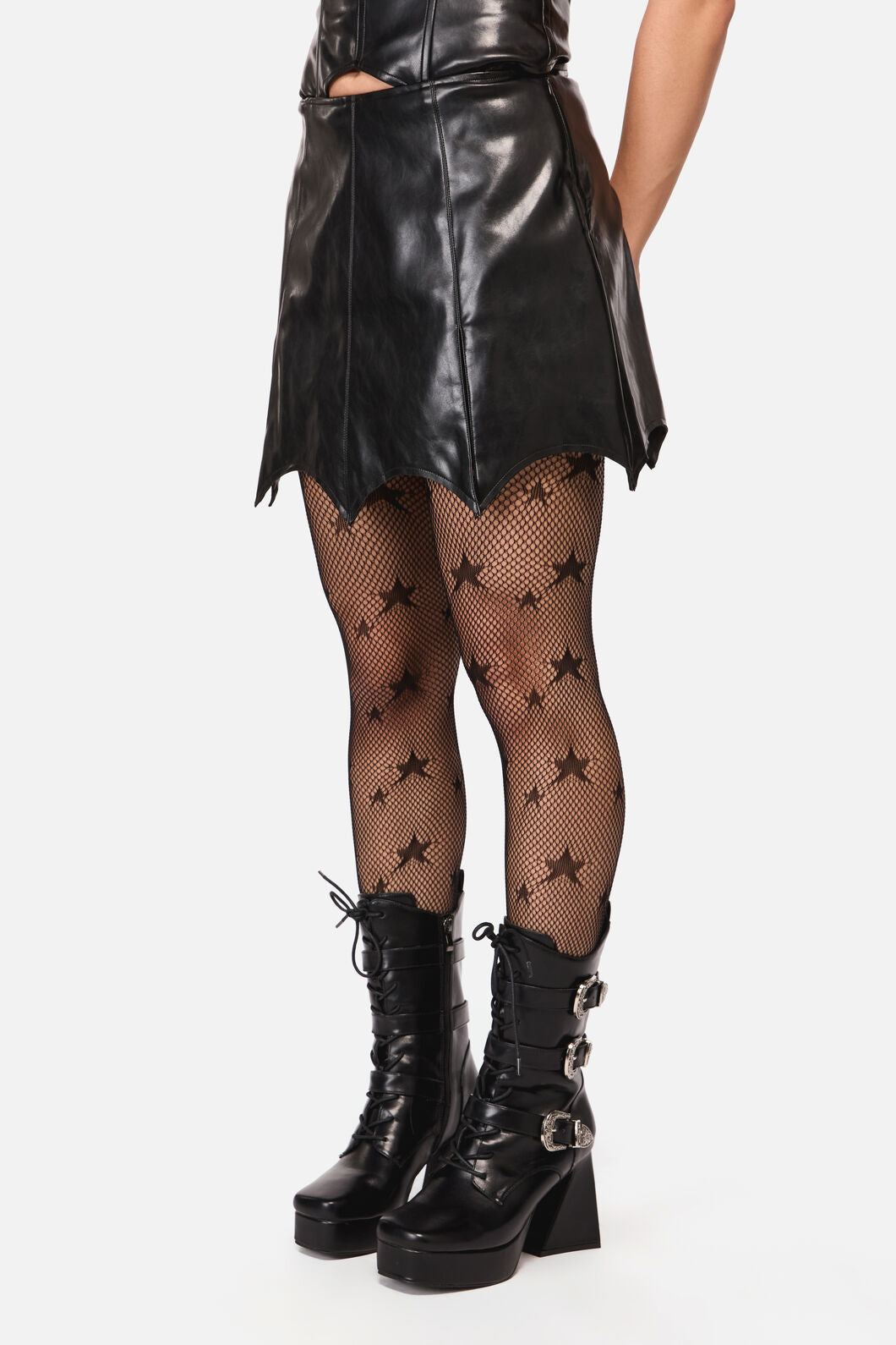 Black Friday - Trickz Pu Punk Skort - black