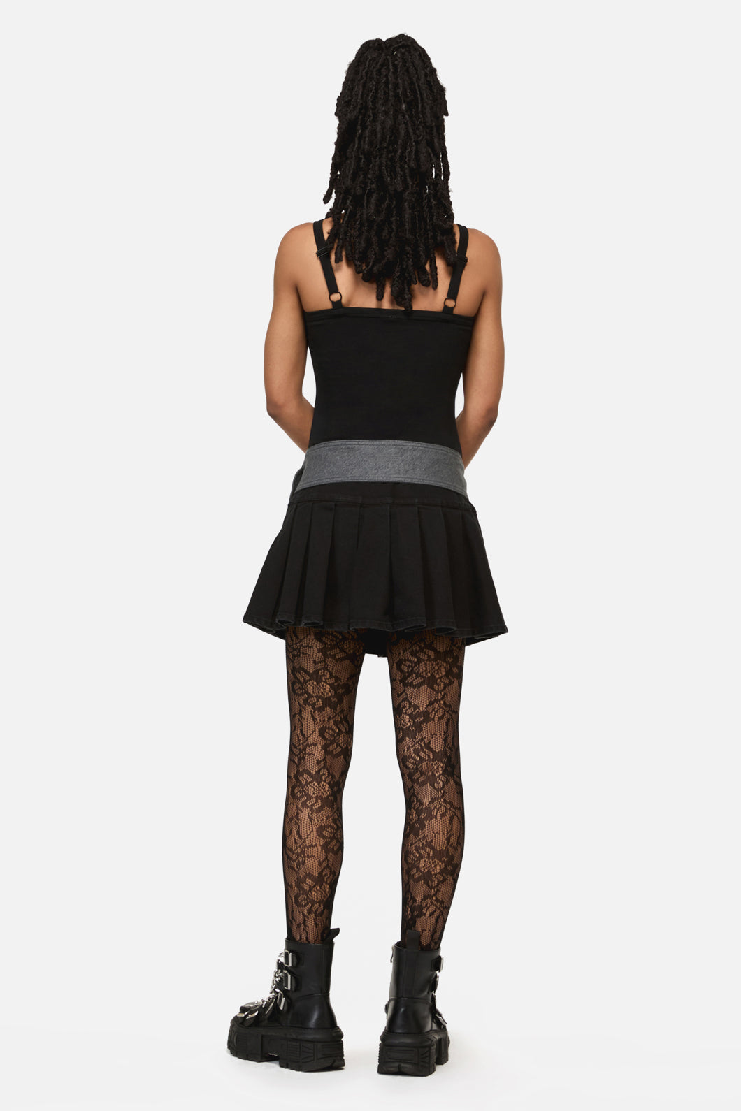 Black Friday - Vixi Cyber Tech Belt Skort - black-grey