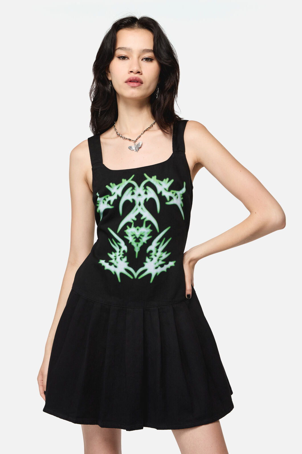 Black Friday - Hazardous Print Dress - black