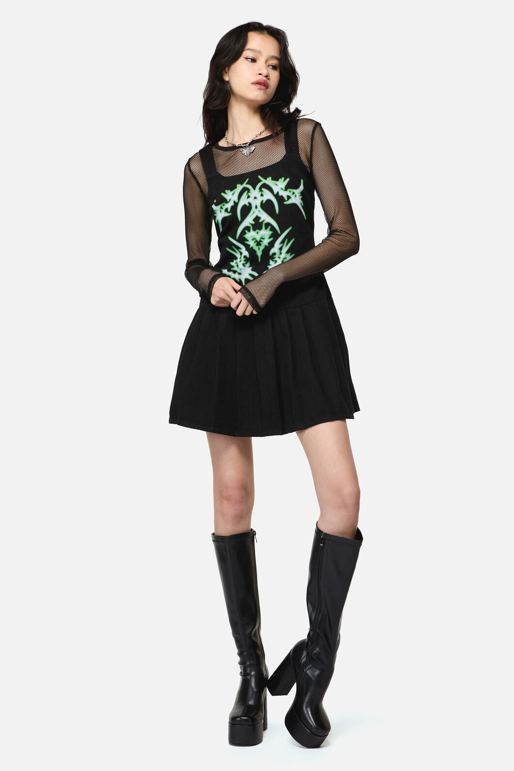 Black Friday - Hazardous Print Dress - black