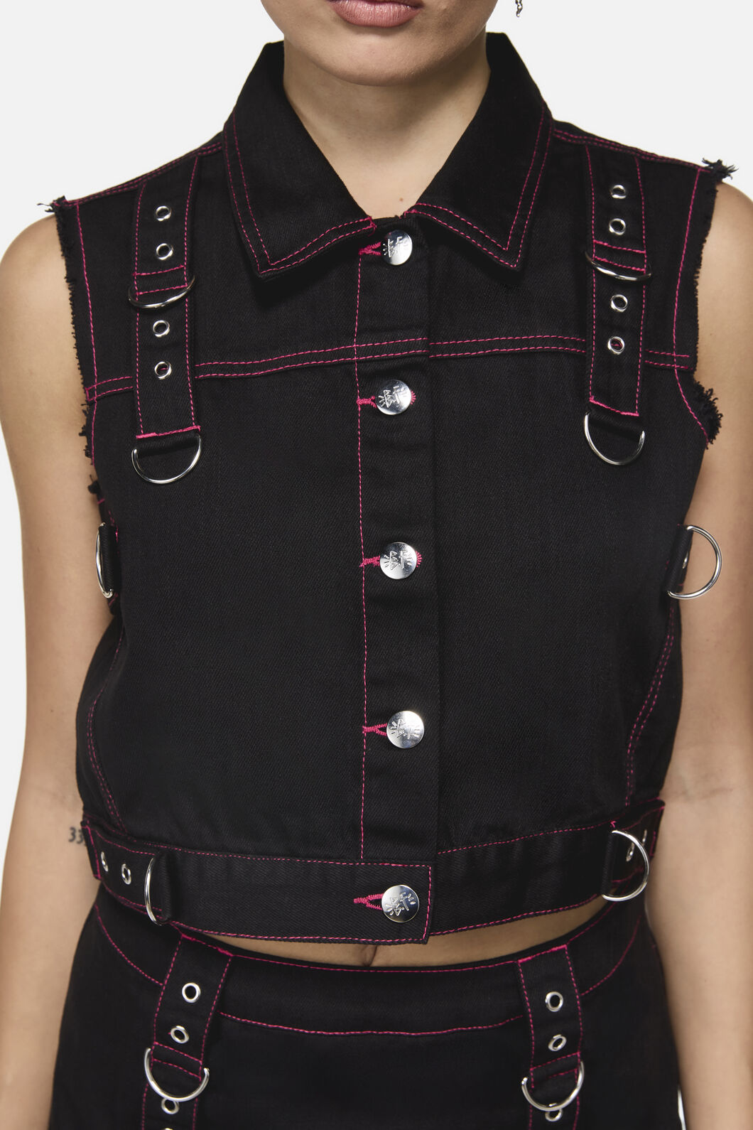 Black Friday - Curse Grunge Vest - black