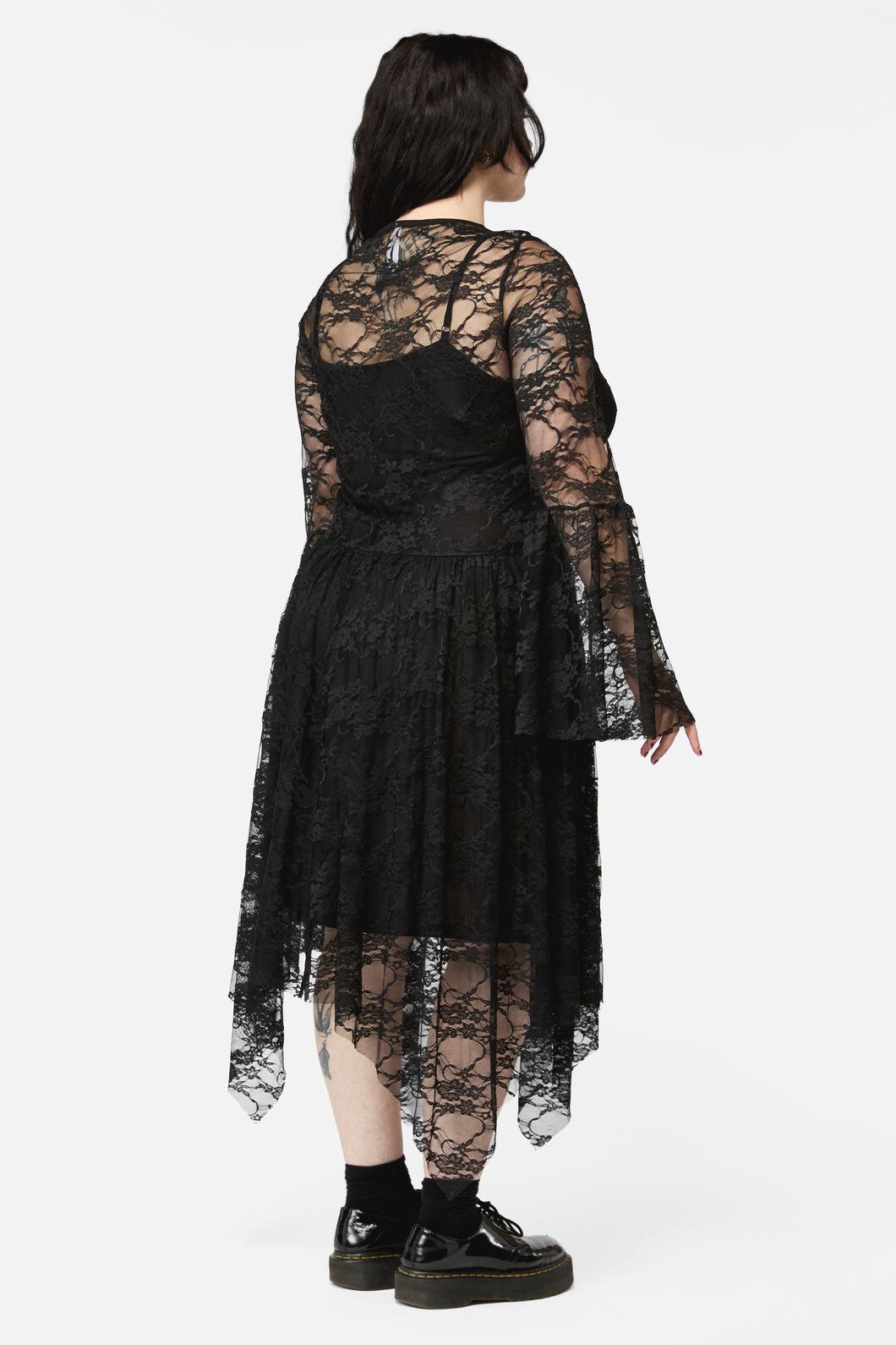 Black Friday - CurveKeeperOfTheWoodsLaceDress - black