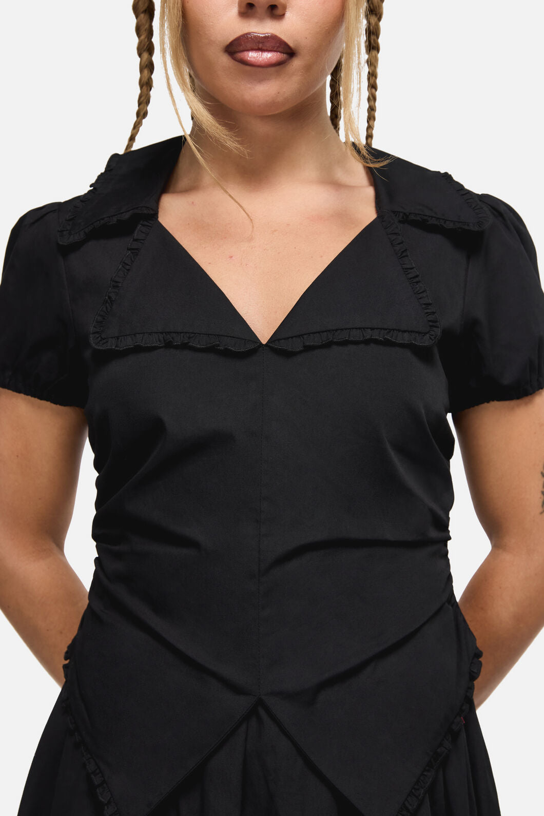 Black Friday - Conquest Goth Midi Dress - black