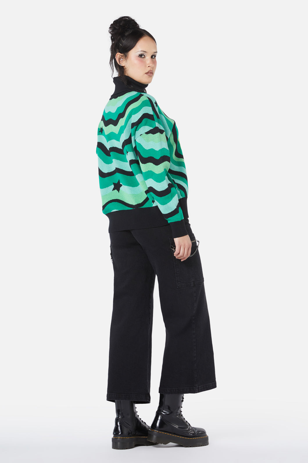 Black Friday - Alien Knit - black-green