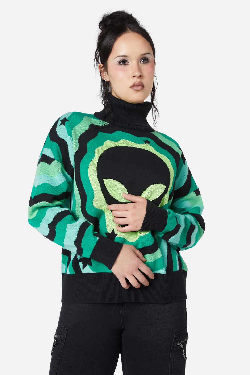 Black Friday - Alien Knit - black-green