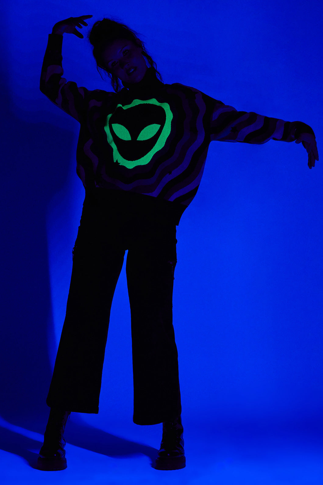 Black Friday - Alien Knit - black-green