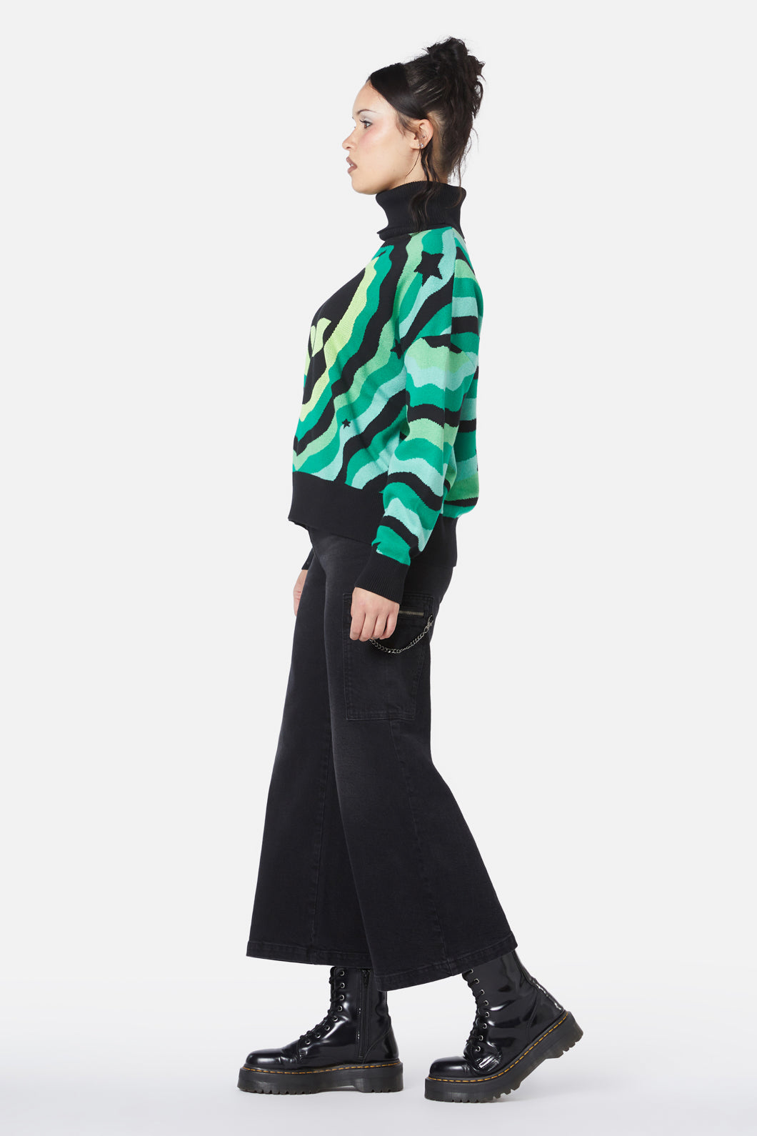 Black Friday - Alien Knit - black-green