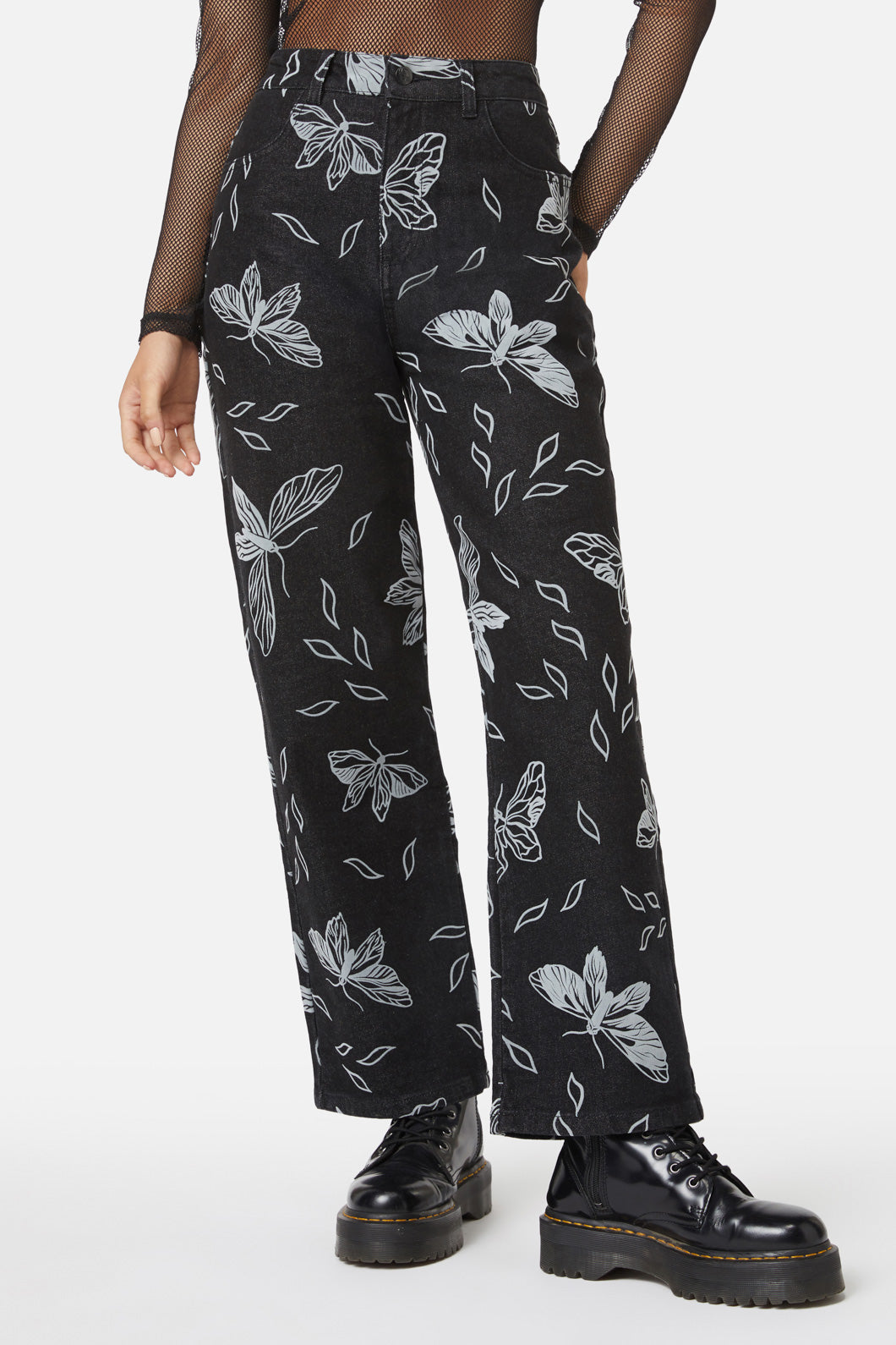 Black Friday - Larvae Flocked Pant - black