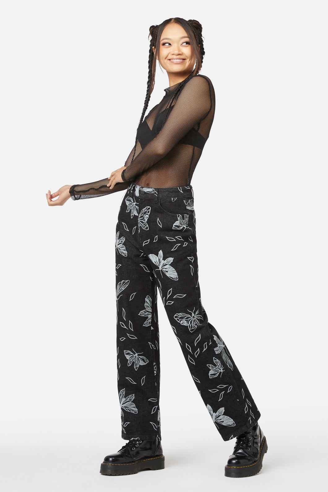 Black Friday - Larvae Flocked Pant - black